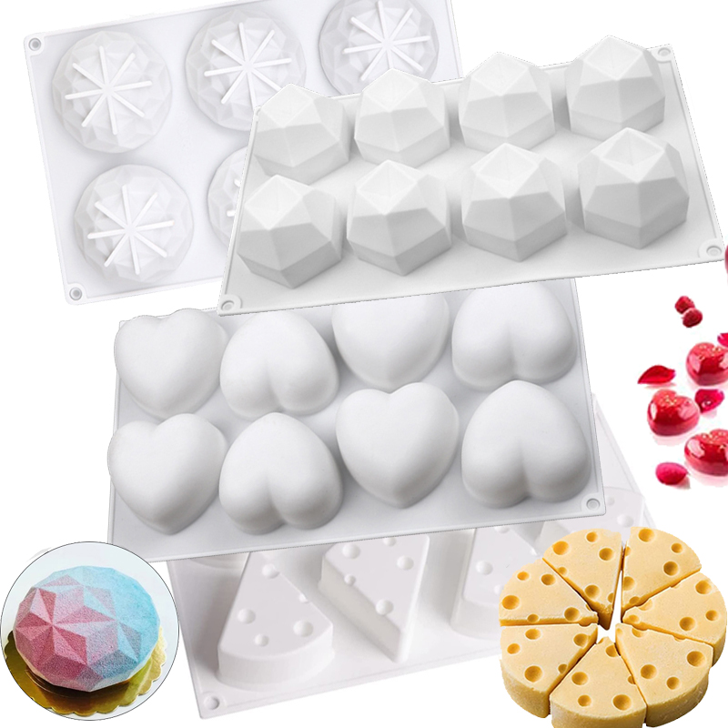 Candle Supplies Eu - 3D Mousse Cake Baking Mold Heart