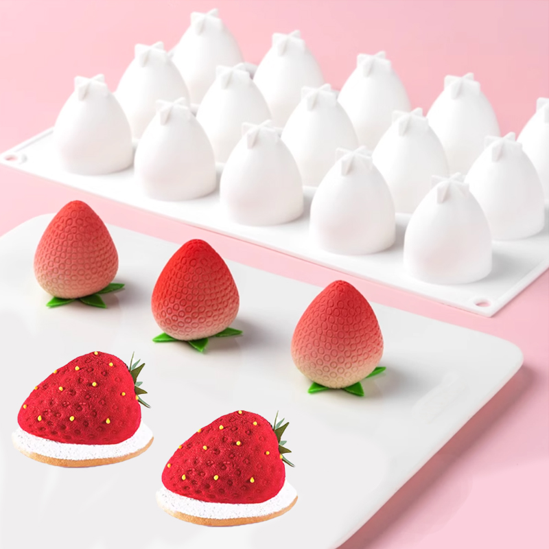 Candle Supplies Eu - DIY Fruit Mousse Moulds Strawberry Design