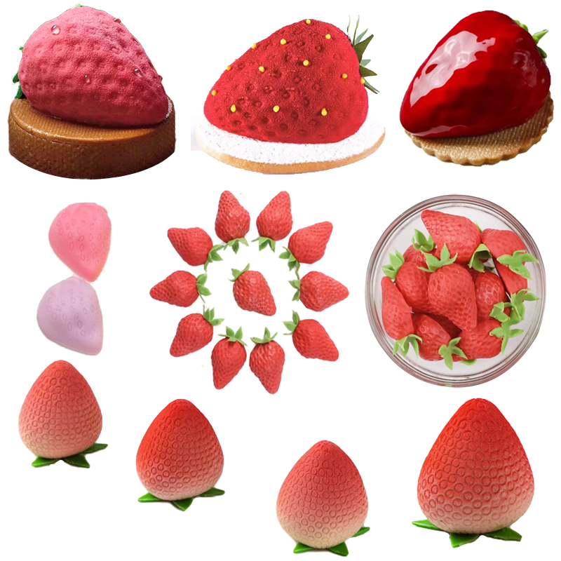 3D Strawberry Design Fruit Mou - Candle Supplies Eu recension och pris