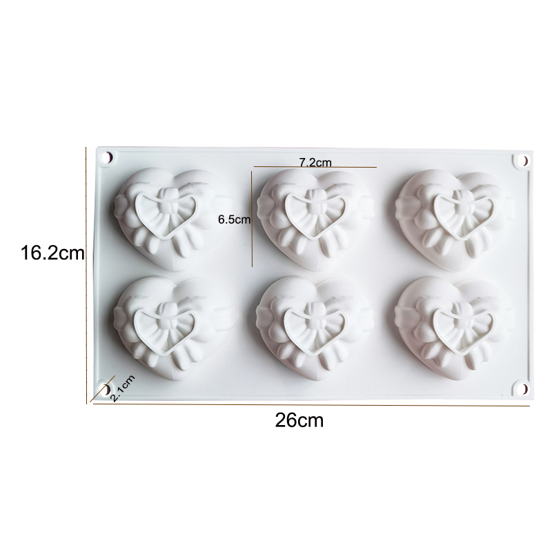 Heart Silicone Mold For Soap M - Candle Supplies Eu recension och pris