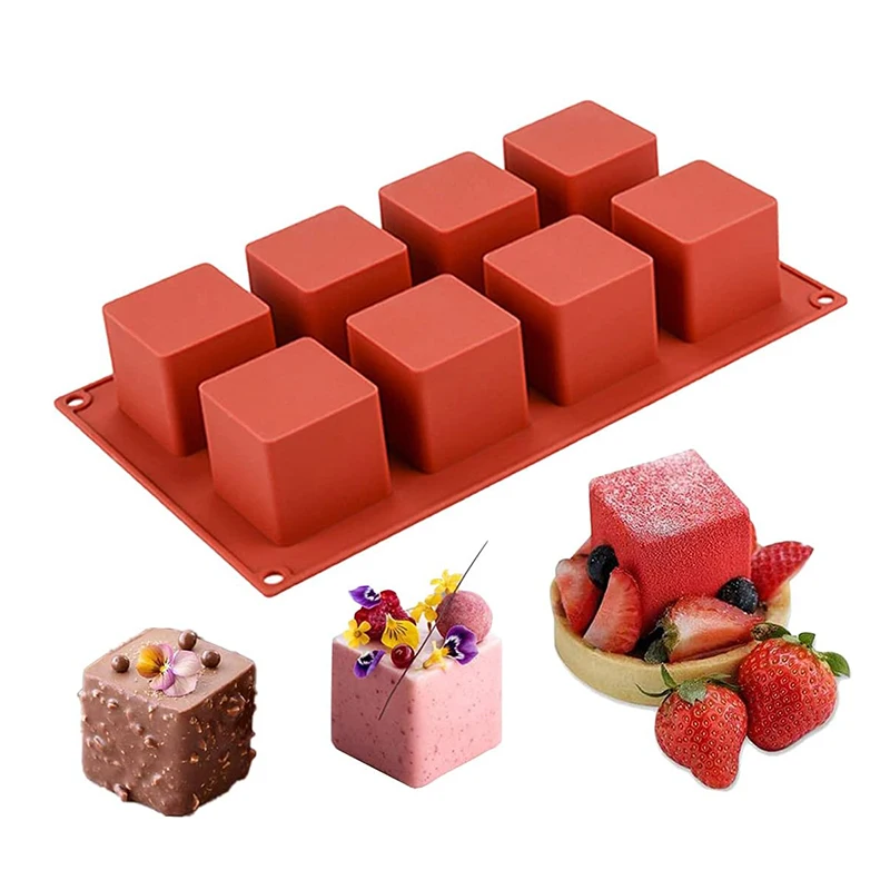 8 Cavity Square Mousse Cake Mo - Candle Supplies Eu recension och pris