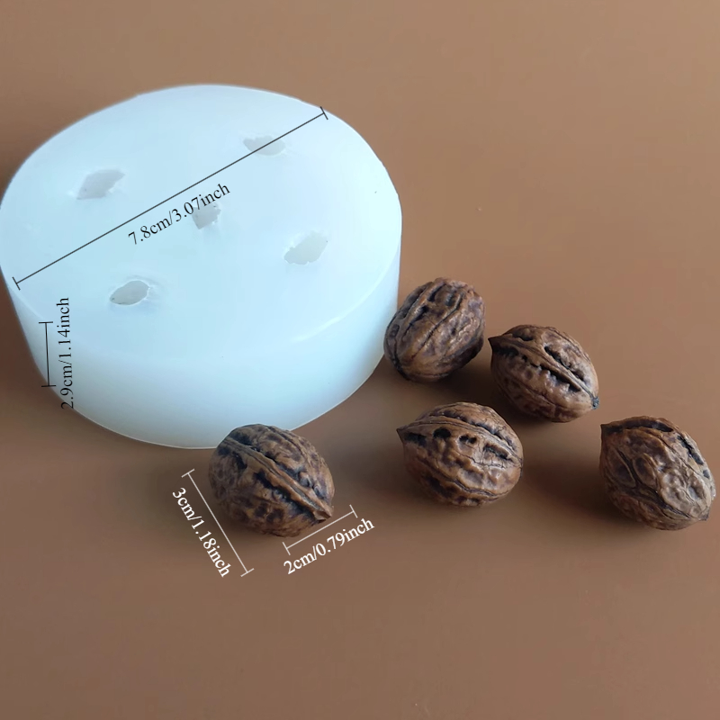 3d Small Walnut Silicone Molds - Candle Supplies Eu recension och pris