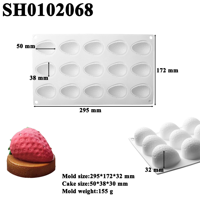 DIY Fruit Mousse Moulds Strawb - Candle Supplies Eu recension och pris